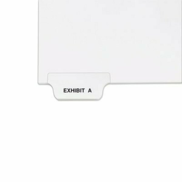 Avery Dennison Avery, Avery-Style Preprinted Legal Bottom Tab Divider, Exhibit A, Letter, White, 25PK 11940